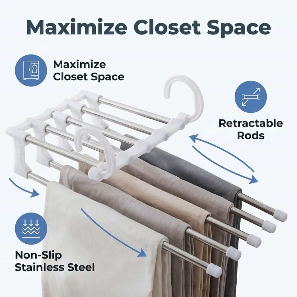 SmartCloset™ - Pladsbesparende bukseorganisator med 5 niveauer