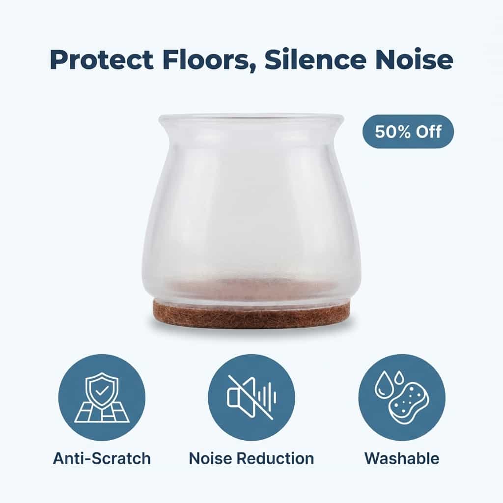 SlideSafe™ - Protejează-ți casa de zgârieturi și zgomote nedorite ale mobilierului