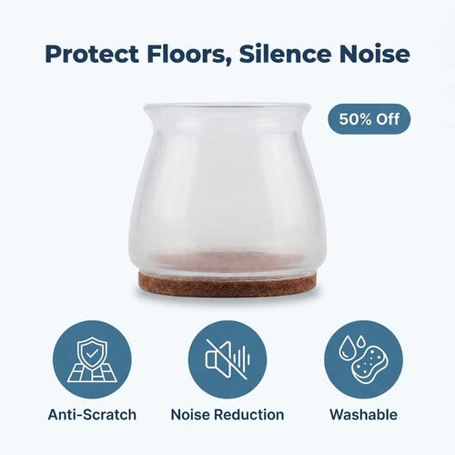 SlideSafe™ - Protejează-ți casa de zgârieturi și zgomote nedorite ale mobilierului