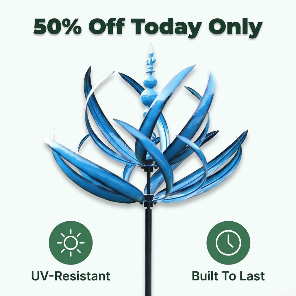 Dekoratívny záhradný veterný spinner - Stabilný a bezpečný