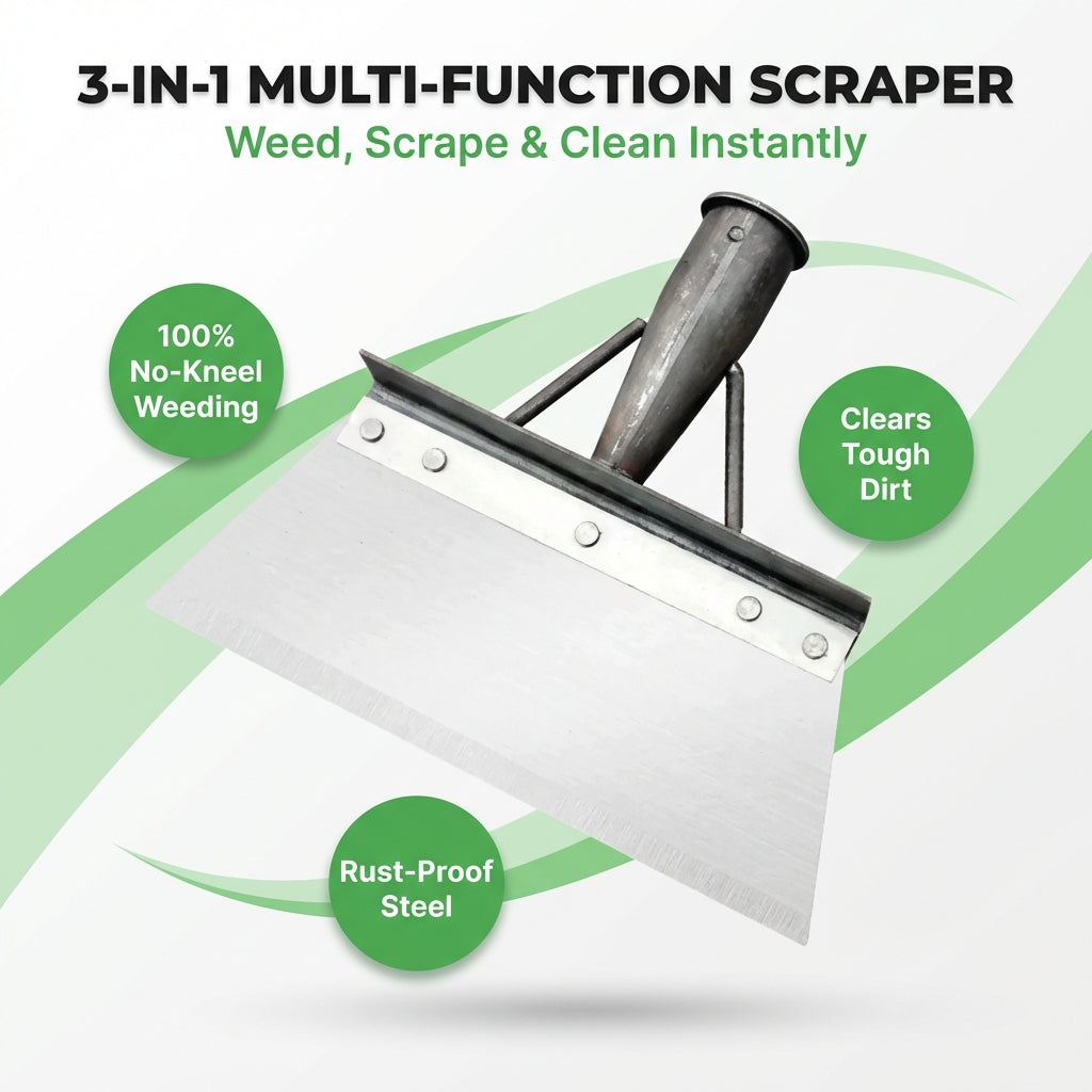 Viacfukčný čistiaci škrabka-lopata - Jednoduché vytrhávanie buriny a hĺbkové čistenie
