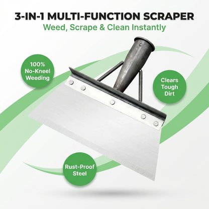 Viacfukčný čistiaci škrabka-lopata - Jednoduché vytrhávanie buriny a hĺbkové čistenie