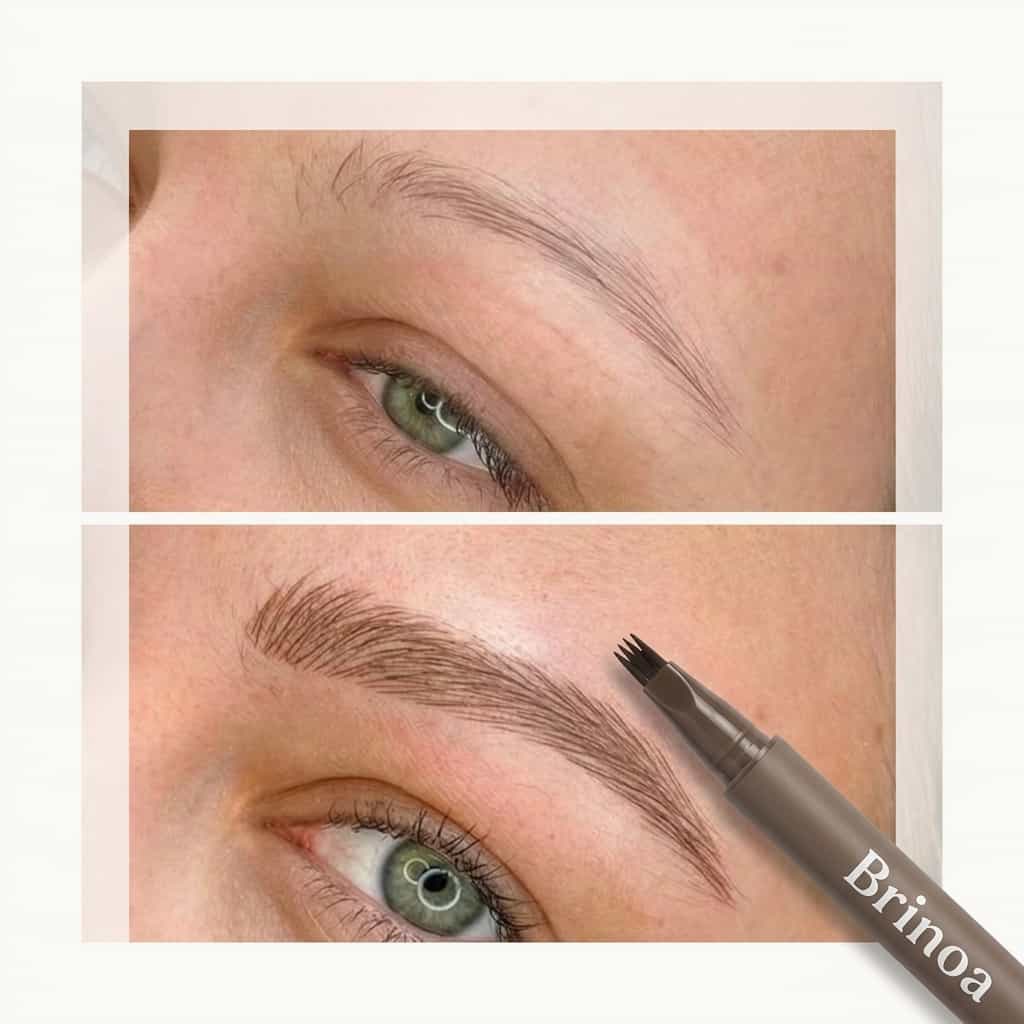 Voděodolné pero na microblading obočí – odolné proti rozmazání, výdrž 12 hodin