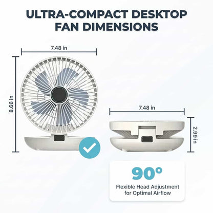 EasyBreeze™ – Leiser tragbarer Ventilator mit Nachtlicht