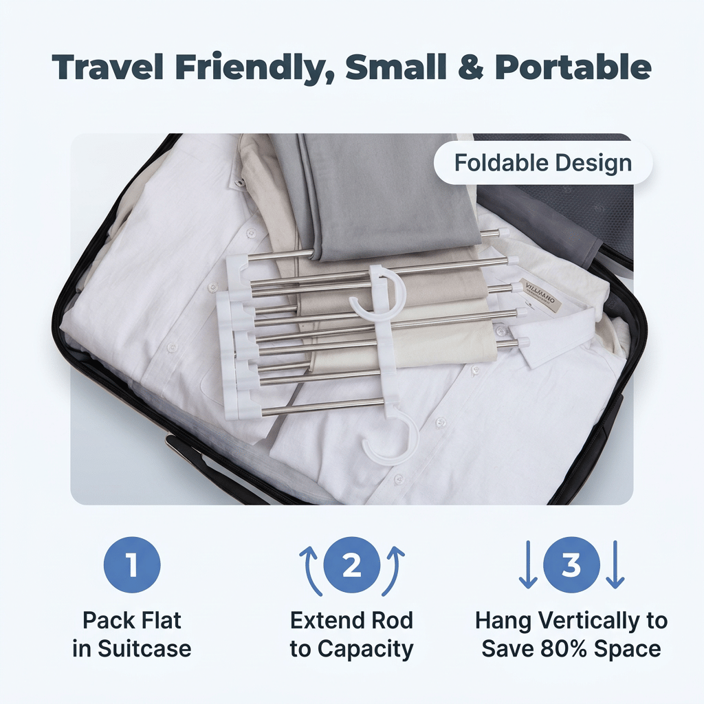 SmartCloset™ - Úsporný 5patrový organizér na kalhoty