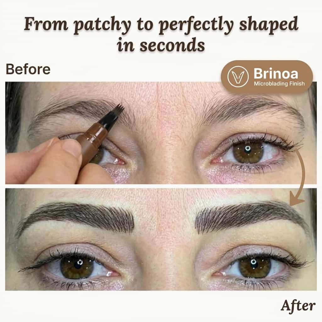Voděodolné pero na microblading obočí – odolné proti rozmazání, výdrž 12 hodin