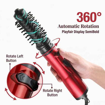 3-in-1 Rotating Hair Styler - Salon quality blowouts in seconds