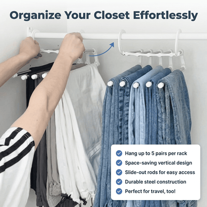 SmartCloset™ - Úsporný 5patrový organizér na kalhoty