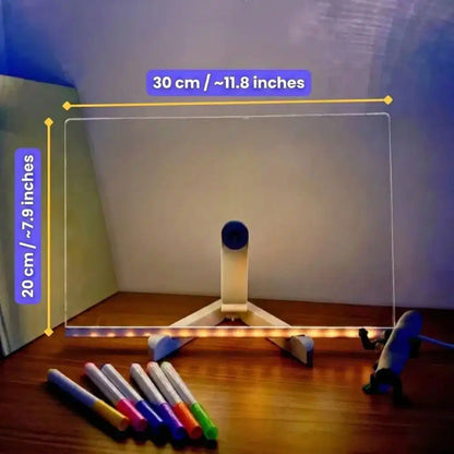 GlowPad™ - Reusable LED Drawing Board with Instant Erase Technology