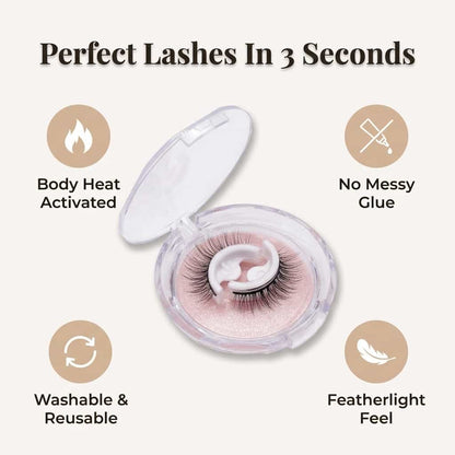 Reusable Self-Adhesive Lashes – Washable & Reusable