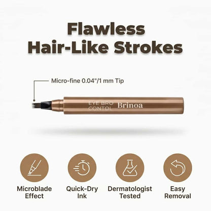 Voděodolné pero na microblading obočí – odolné proti rozmazání, výdrž 12 hodin