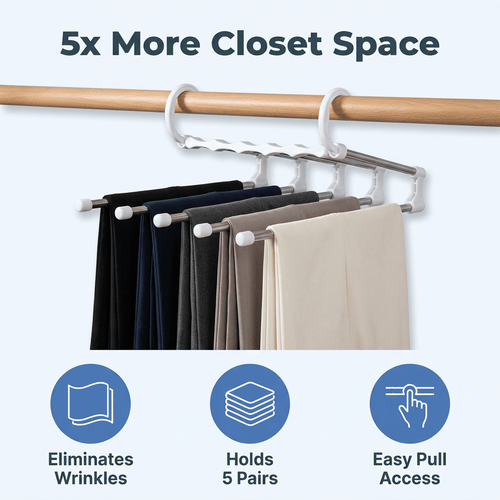 SmartCloset™ - Úsporný 5patrový organizér na kalhoty