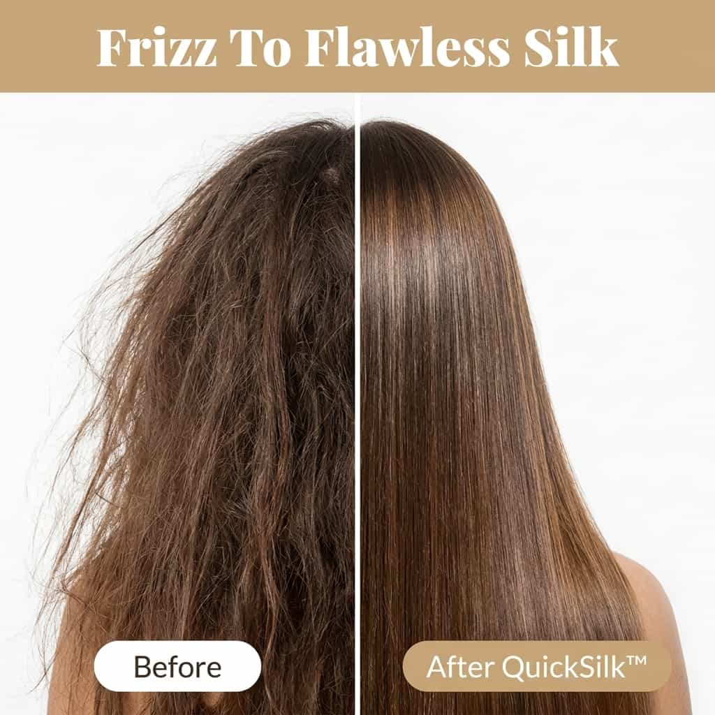 QuickSilk™ - Keratinová vlasová maska pro okamžitý lesk