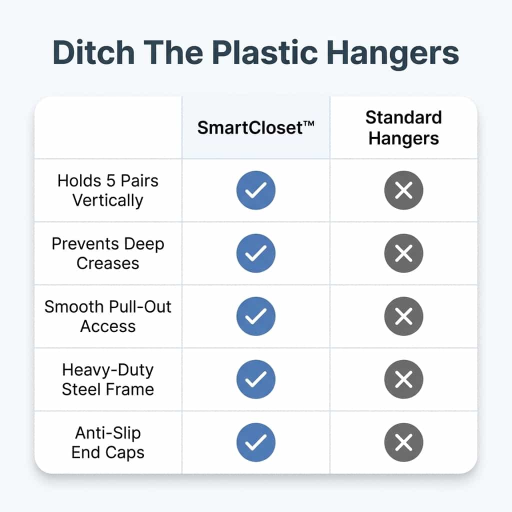 SmartCloset™ - Úsporný 5patrový organizér na kalhoty