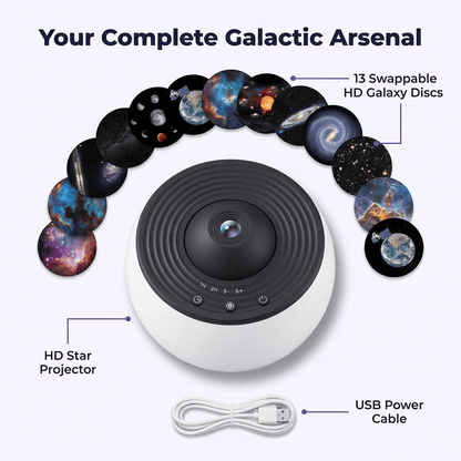 HD Galaxy Star Projector - Støjsvag drift for et fredeligt og beroligende sovemiljø