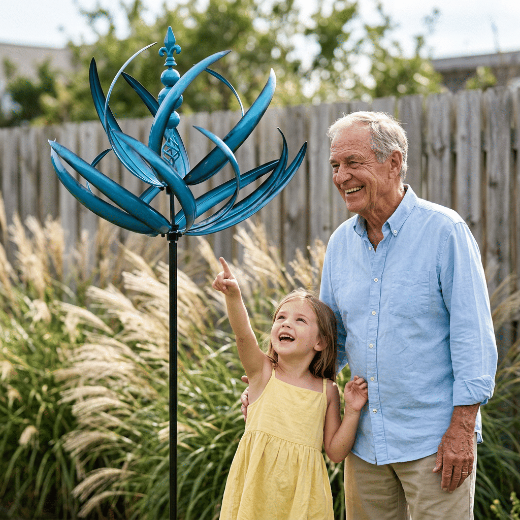 Dekoratívny záhradný veterný spinner - Stabilný a bezpečný