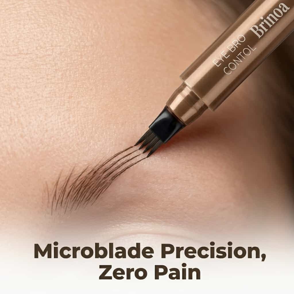Voděodolné pero na microblading obočí – odolné proti rozmazání, výdrž 12 hodin