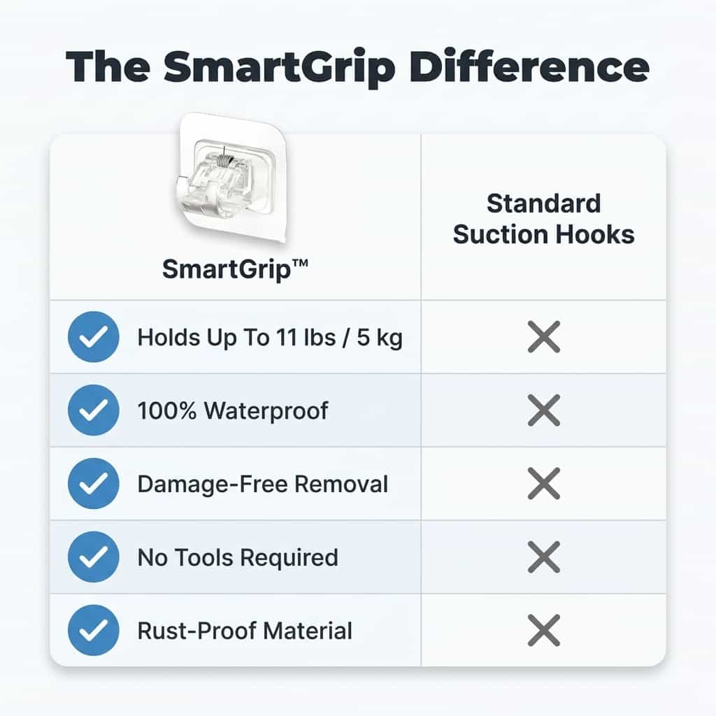 SmartGrip™ - Damage-Free Wall Hooks