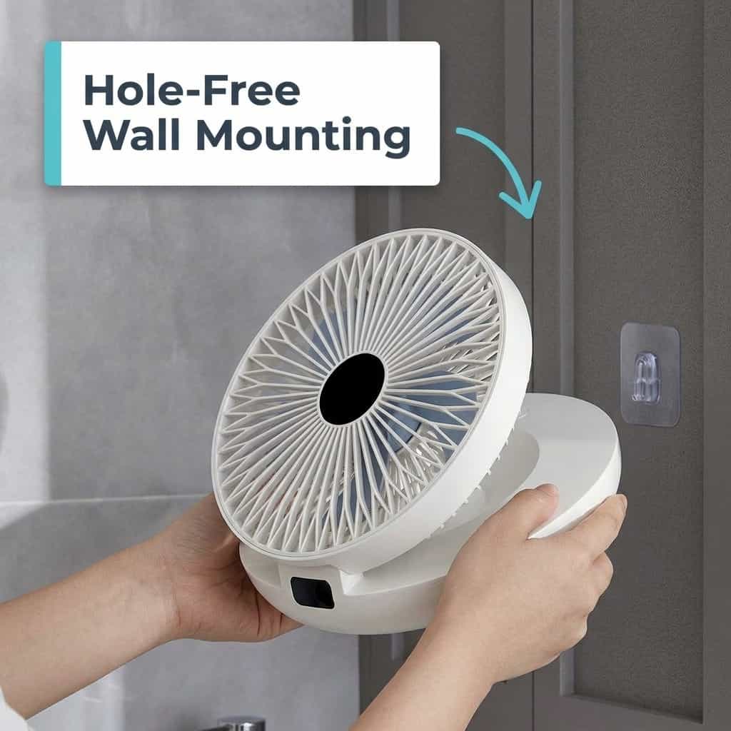 EasyBreeze™ – Leiser tragbarer Ventilator mit Nachtlicht