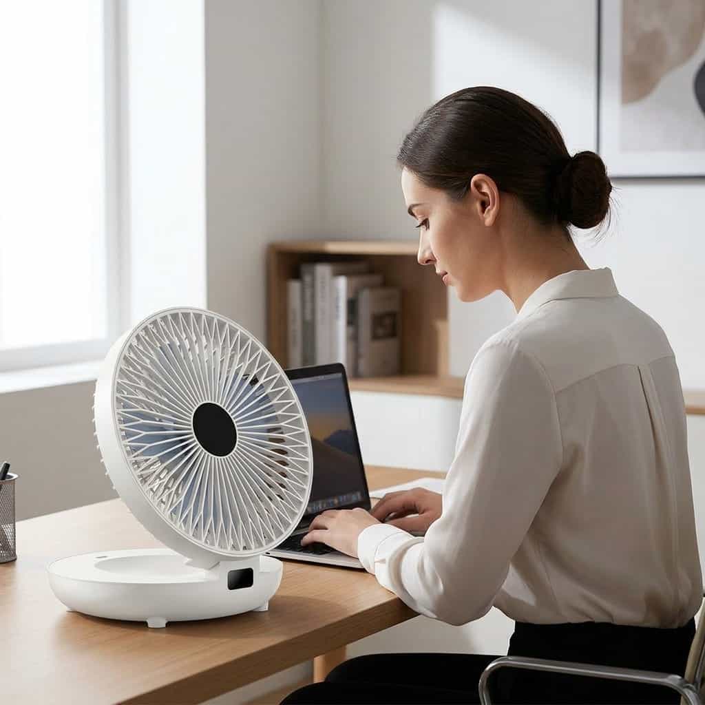 EasyBreeze™ – Leiser tragbarer Ventilator mit Nachtlicht
