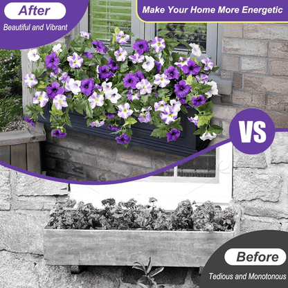 Lifelike Artificial Petunias - Weatherproof Floral Display