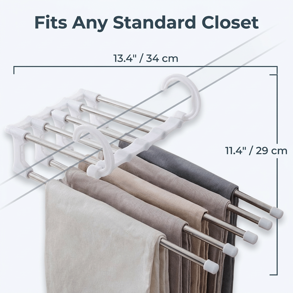 SmartCloset™ - Úsporný 5patrový organizér na kalhoty