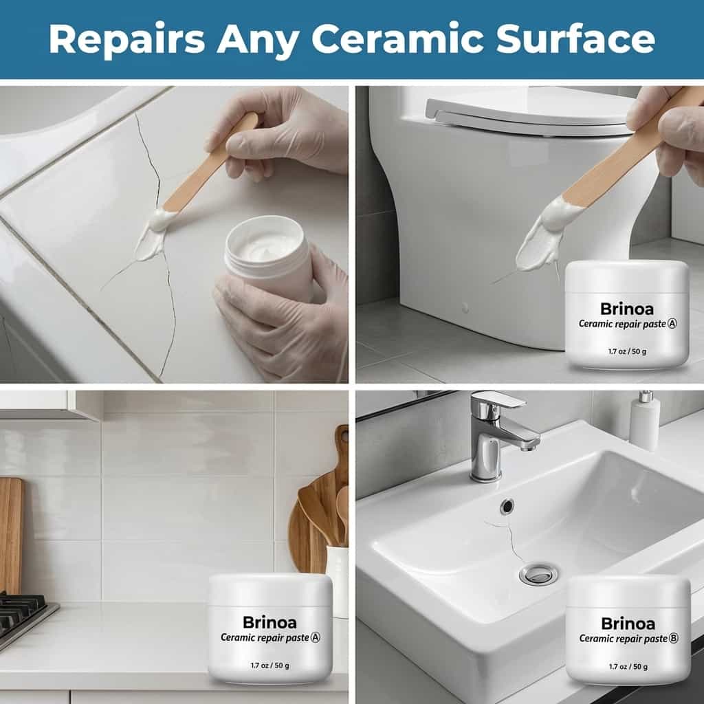 Keramisk flisreparasjonsmasse - Gjenopprett sprukne fliser umiddelbart