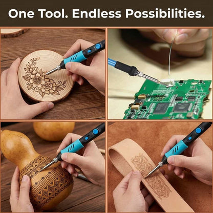 Professional Pyrography Pen - Adjustable Heat Control