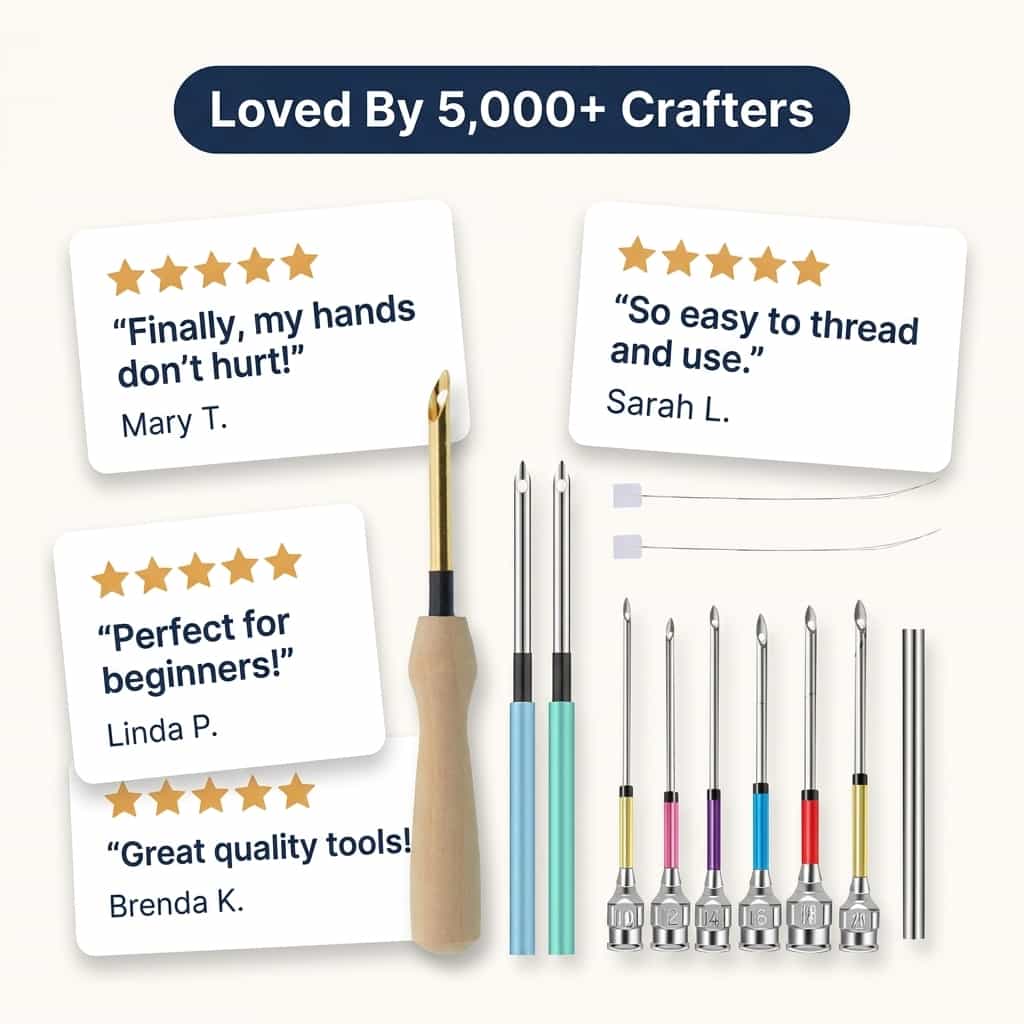 EasySew™ - Ergonomic grip for pain-free embroidery