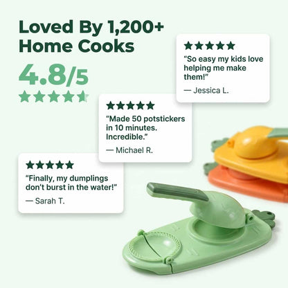 Quick Dumpling Press Tool - Create Perfect Homemade Dumplings In Seconds
