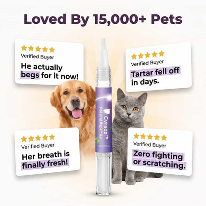 Pet Dental Care Gel - Brush-Free Tartar Removal