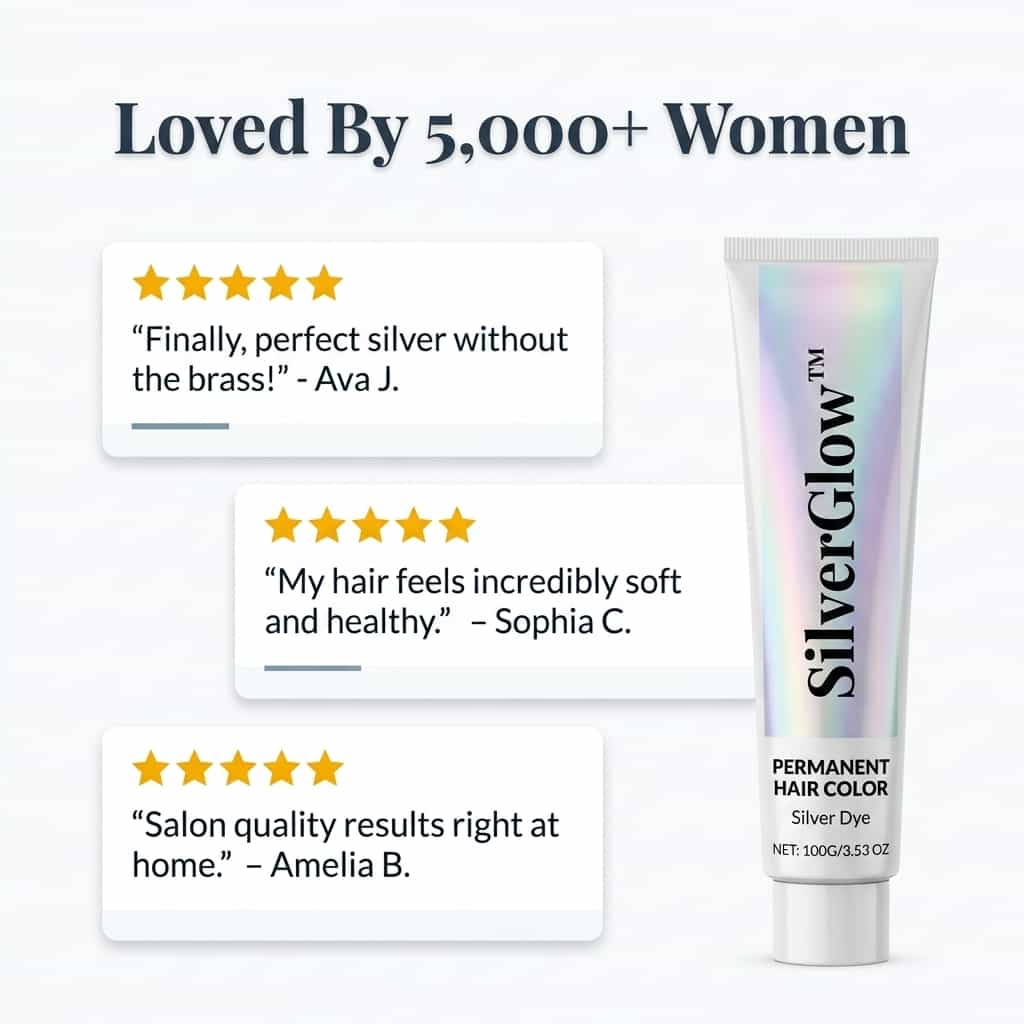 SilverGlow™ - Ammonia-Free 2-in-1 Silver Hair Formula