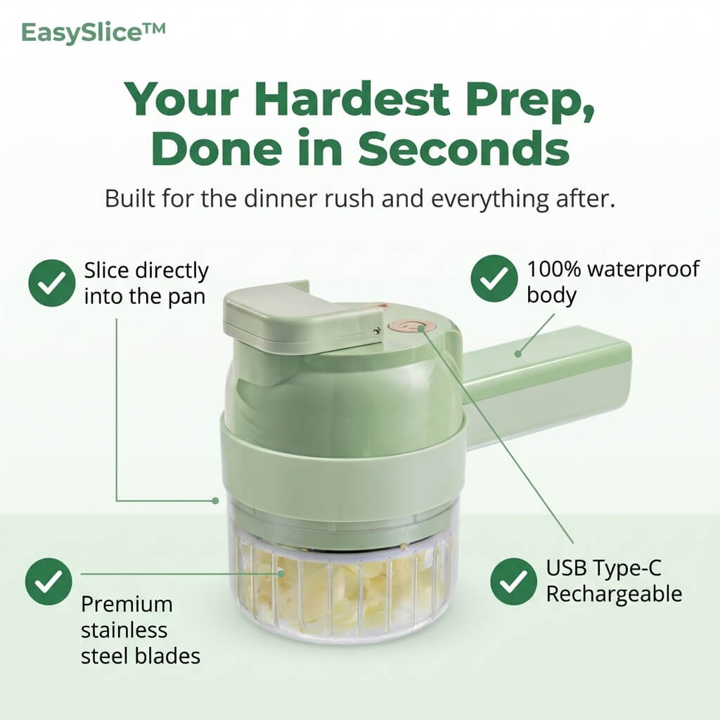 EasySlice™ - Premení kuchynský chaos na jednoduché jedlá za pár minút