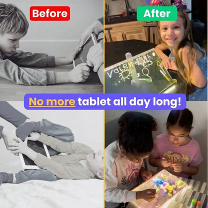 GlowPad™ - Reusable LED Drawing Board with Instant Erase Technology