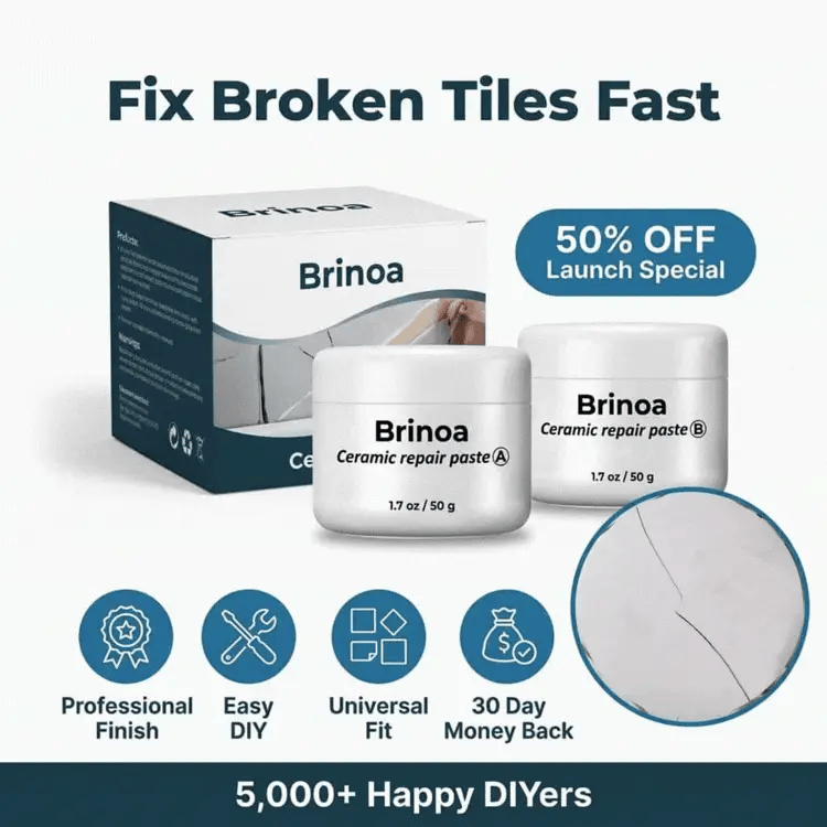 Keramisk flisreparasjonsmasse - Gjenopprett sprukne fliser umiddelbart