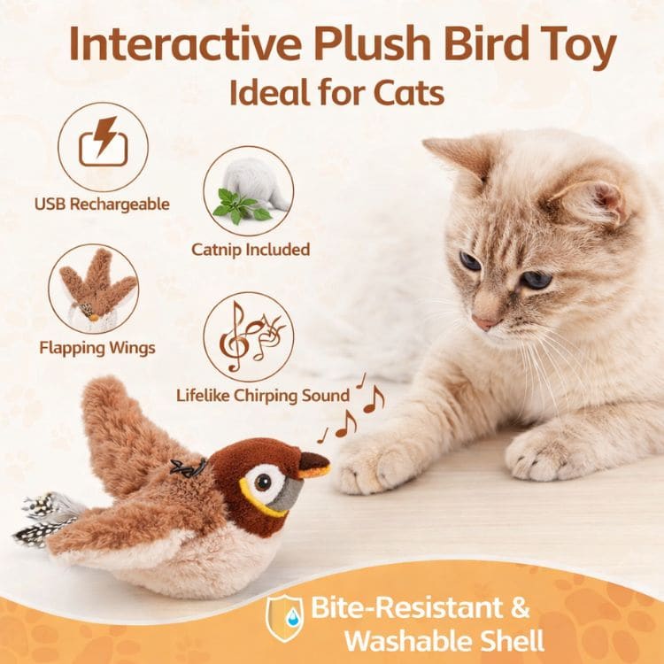 BirdBuddy™ – Jouet interactif pour oiseaux destiné aux chats