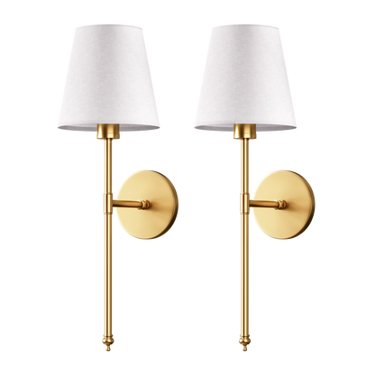 Elegant Wireless Wall Sconces - Tool-free installation