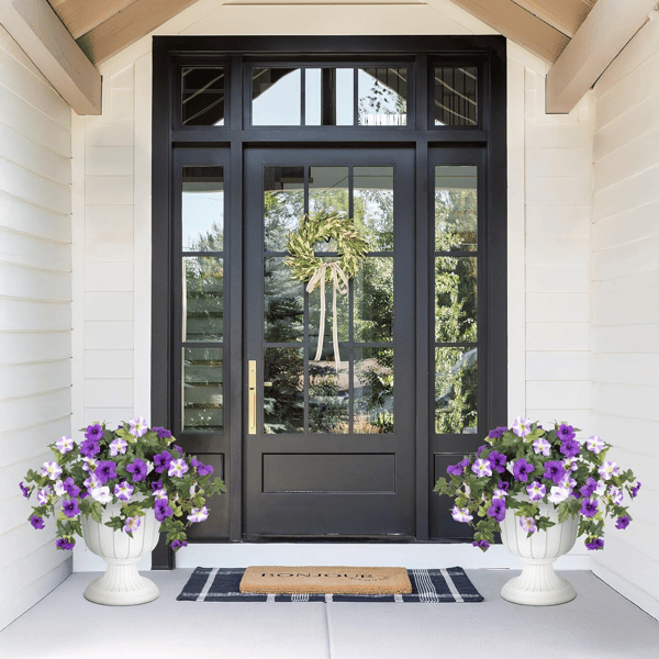 Lifelike Artificial Petunias - Weatherproof Floral Display