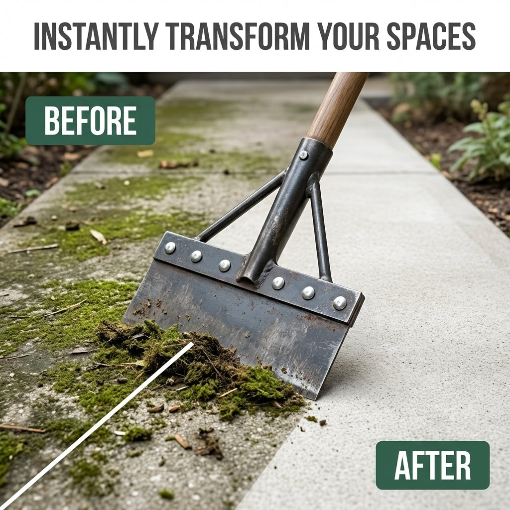 Viacfukčný čistiaci škrabka-lopata - Jednoduché vytrhávanie buriny a hĺbkové čistenie