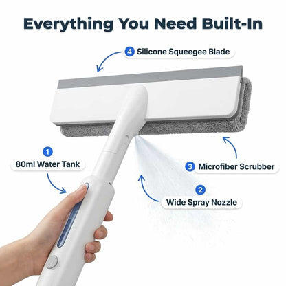 2-in-1 Window Cleaner - Effortless Streak-Free Shine