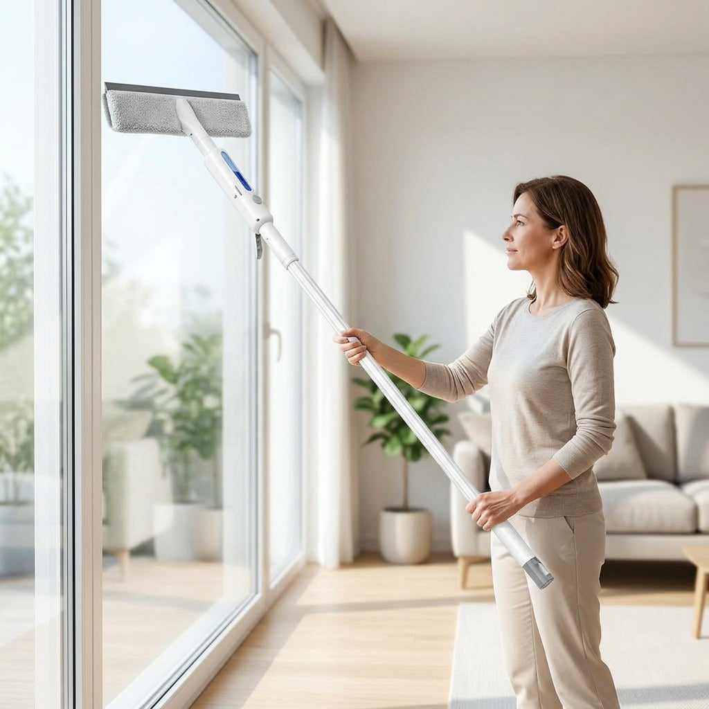 2-in-1 Window Cleaner - Effortless Streak-Free Shine