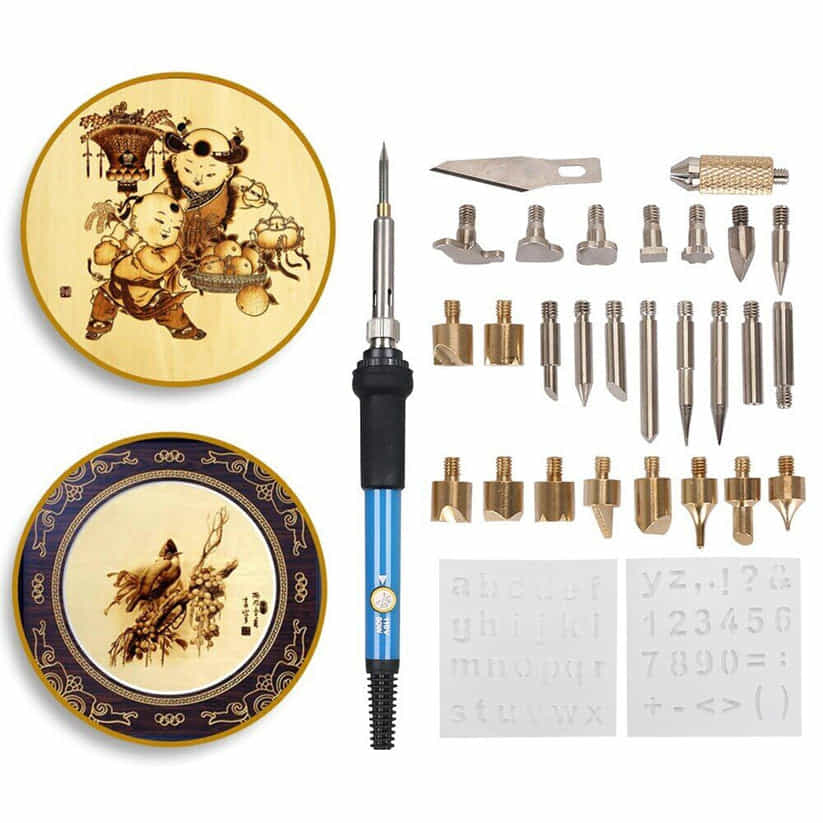 Professional Pyrography Pen - Adjustable Heat Control