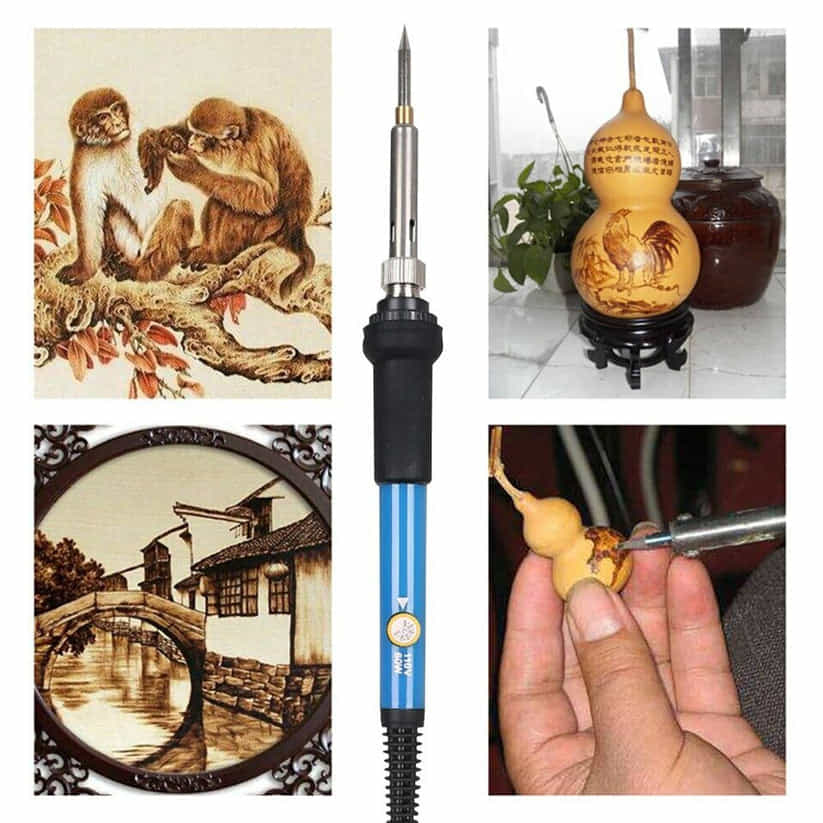 Professional Pyrography Pen - Adjustable Heat Control