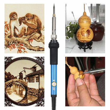 Professional Pyrography Pen - Adjustable Heat Control