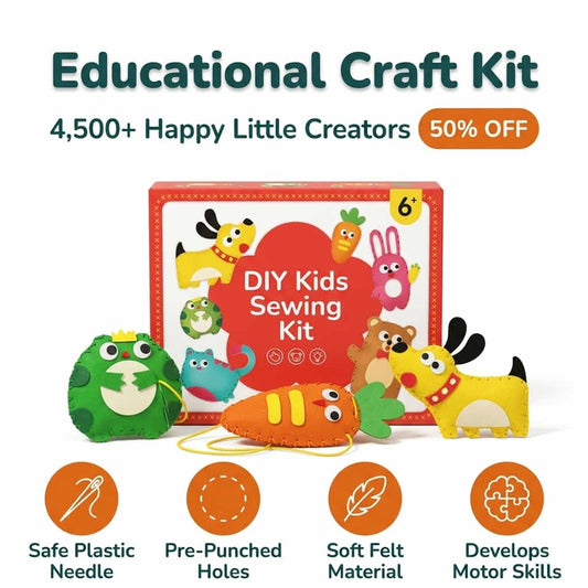 PlayCraft™ – Turvallinen tee-se-itse askartelupaketti lapsille