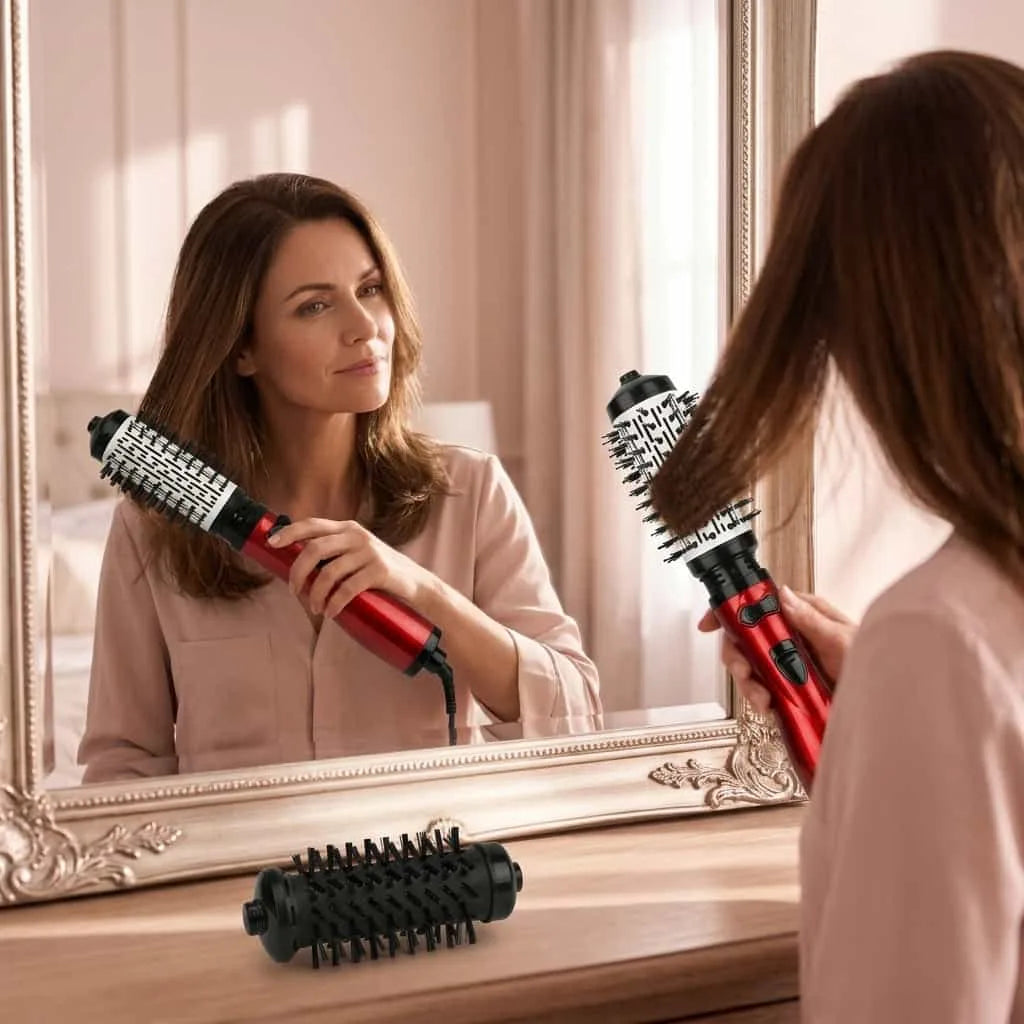 3-in-1 Rotating Hair Styler - Salon quality blowouts in seconds